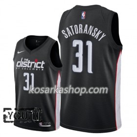 Dres Washington Wizards Tomas Satoransky 31 Nike 2018-19 City Edition Crna Swingman - Dječji